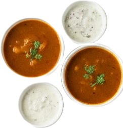 three bowls of soup with rice and vegetables.jpg